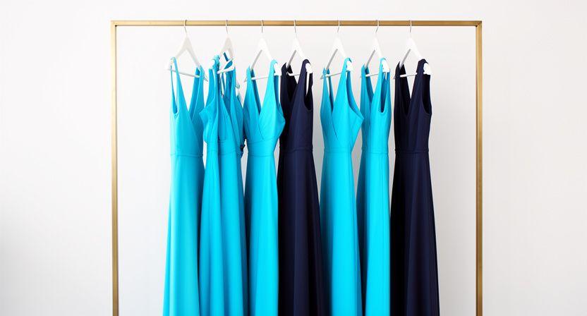 Modern cocktail dress selection